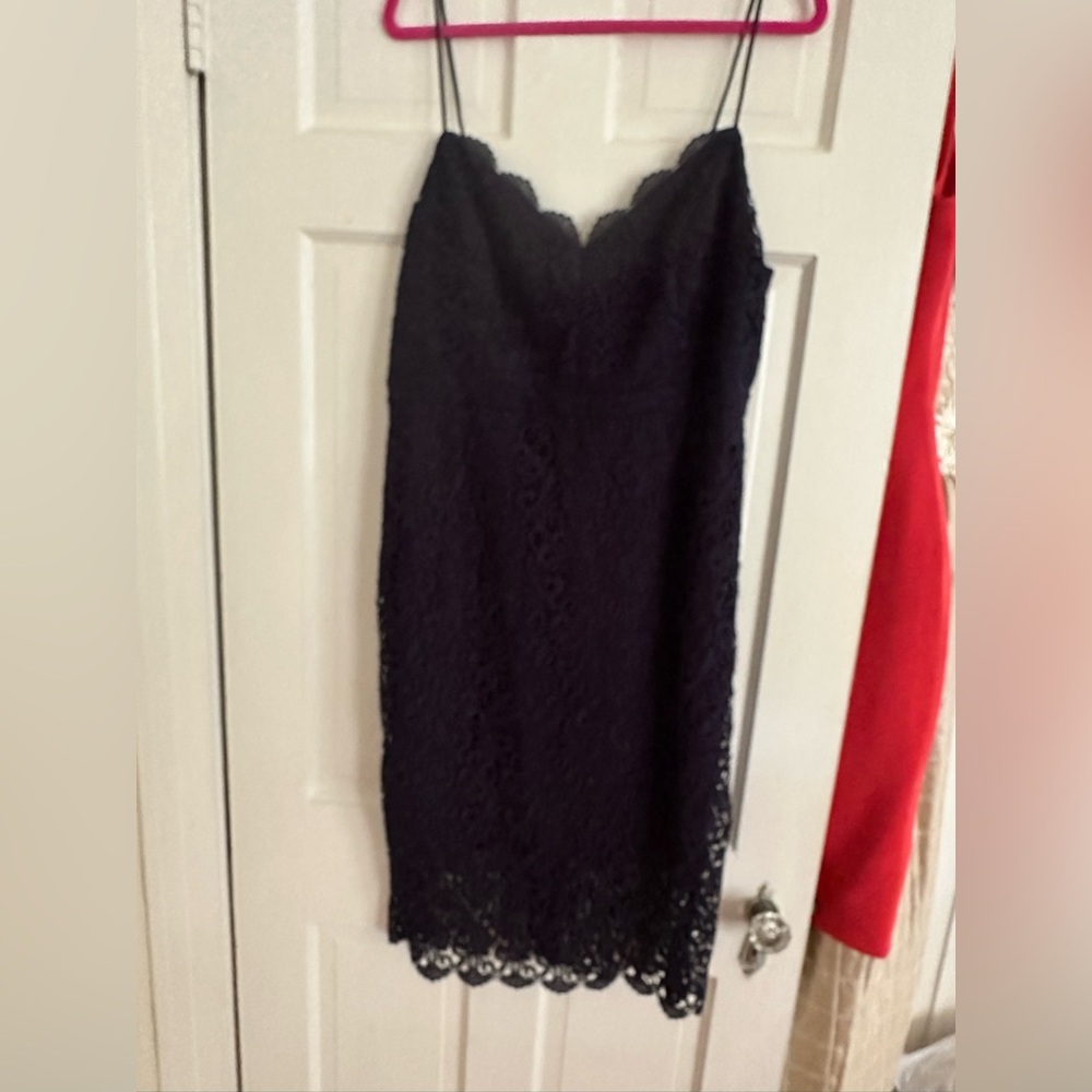 J Crew Navt Lace Dress